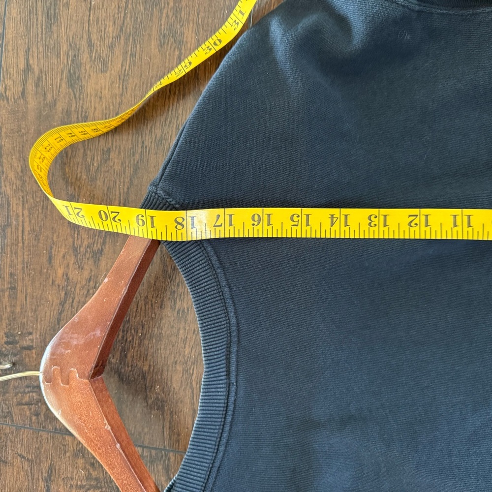 aerie Offline Sideline Side Tie Cropped Sweatshirt Black‎ Sz XS - Picture 7 of 8